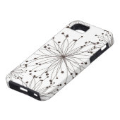 レトロの花の背景 Case-Mate iPhoneケース (下部)