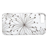 レトロの花の背景 Case-Mate iPhoneケース (裏面(横))