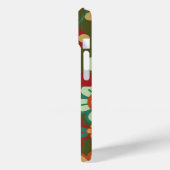 レトロの花デイジーストライプドットパターンおもしろい Case-Mate iPhoneケース (裏面 / 左)