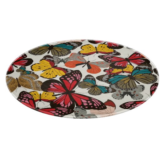 レトロの花パターン2 カッティングボード (角)