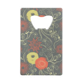 レトロの花パターン2 クレジットカード栓抜き (裏面)