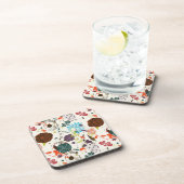 レトロの花パターン2 コースター (右側)