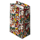 レトロの花パターン2 スモールペーパーバッグ (正面アングル)