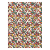 レトロの花パターン2 テーブルクロス (正面)