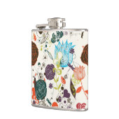 レトロの花パターン2 フラスク (左)