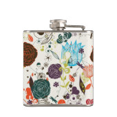 レトロの花パターン2 フラスク (裏面)