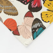 レトロの花パターン2 フリースブランケット (角)