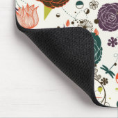 レトロの花パターン2 マウスパッド (コーナー)