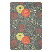 レトロの花パターン2 ミニクリップボード (裏面)