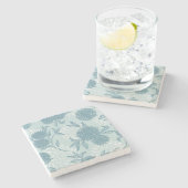 レトロの花パターン2 2 ストーンコースター (横)