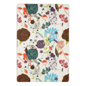 レトロの花パターン2 2 ミニクリップボード (裏面)