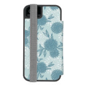 レトロの花パターン2 2 INCIPIO iPhoneウォレットケース (フォリオ裏面)