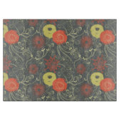 レトロの花パターン3 カッティングボード (正面)
