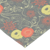 レトロの花パターン3 ショートテーブルランナー (コーナー)