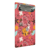 レトロの花パターン3 ミニクリップボード (アングル)