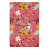 レトロの花パターン3 ミニクリップボード (裏面)