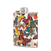 レトロの花パターン6 フラスク (左)