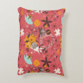 レトロの花パターン7 アクセントクッション (裏面(縦))