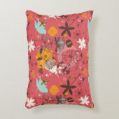 レトロの花パターン7 アクセントクッション (正面(垂直))