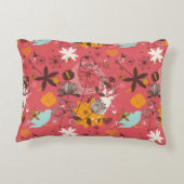 レトロの花パターン7 アクセントクッション (裏面)