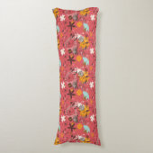 レトロの花パターン7 ボディピロー (正面縦)