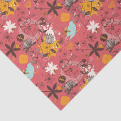 レトロの花パターン7 薄葉紙 (詳細)