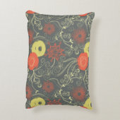 レトロの花パターン アクセントクッション (裏面(縦))