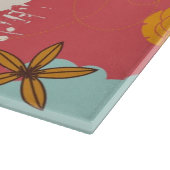 レトロの花パターン カッティングボード (角)