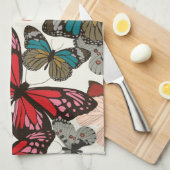 レトロの花パターン キッチンタオル (四つ折り)