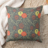 レトロの花パターン クッション (ブランケット)