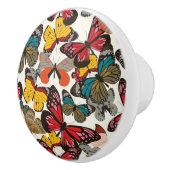 レトロの花パターン セラミックノブ (右)