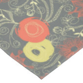 レトロの花パターン テーブルクロス (アングル)