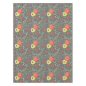 レトロの花パターン テーブルクロス (正面)