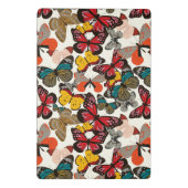 レトロの花パターン ミニクリップボード (裏面)