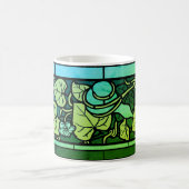 レトロの花柄 コーヒーマグカップ (中央)