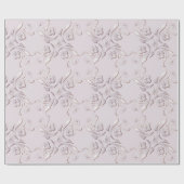 レトロの花柄 ラッピングペーパー (フラット)