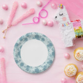 レトロの花模様2 2 ペーパープレート (パーティー)