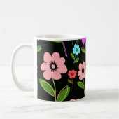 レトロの花模様 コーヒーマグカップ (左)