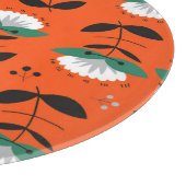 レトロの花離れ、：継ぎ目のないパターン。 カッティングボード (角)