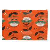 レトロの花離れ、:継ぎ目のないパターン。 枕カバー (裏面)