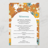 レトロの花60's 70's Archの結婚旅程 プログラム (裏面)