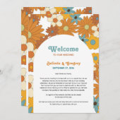 レトロの花60's 70's Archの結婚旅程 プログラム (正面/裏面)