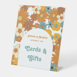 レトロの花60's 70's Arch's 結婚カードギフト 台座サイン