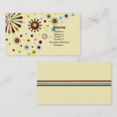 レトロの花 名刺 (正面/裏面)