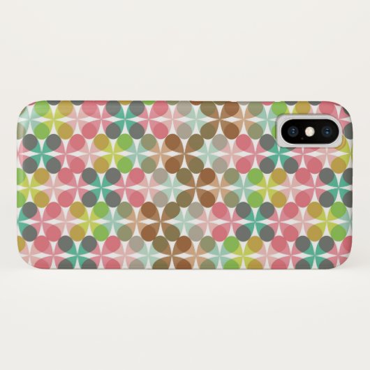 レトロの芸術の抽象芸術のモダンなパステルパターン電話箱 Case-Mate iPhoneケース (裏面(横))