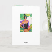 レトロの芸術80s Pinのビーチのパーティーの誕生日 カード (裏面)