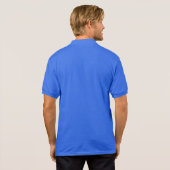 レトロの苦脳のカントリーミュージックの愛国心が強い旗のギター ポロシャツ (裏面フル)