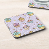 レトロの菓子パターン コースター (左側)