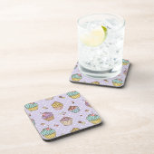 レトロの菓子パターン コースター (右側)