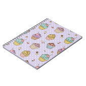 レトロの菓子パターン ノートブック (左側)